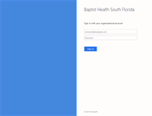 Tablet Screenshot of mail.baptisthealth.net